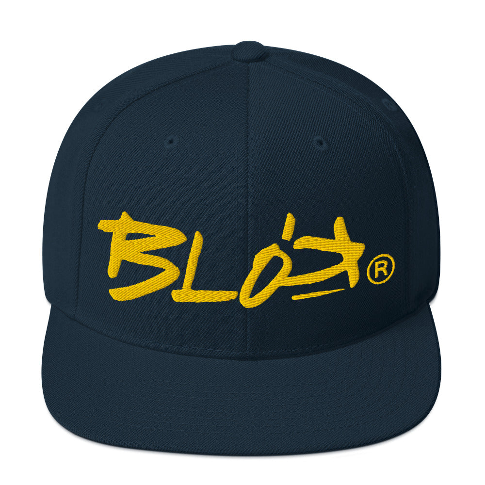 BLOK Defy Gravity - Snapback Hat - Yellow Embroidery