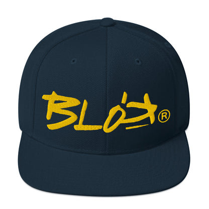 BLOK Defy Gravity - Snapback Hat - Yellow Embroidery