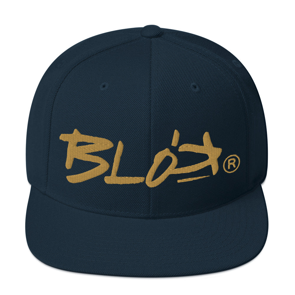 BLOK Defy Gravity - Snapback Hat - Gold Embroidery