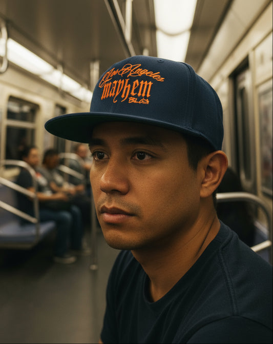 LA Mayhem - Snapback Hat - Orange Embroidery