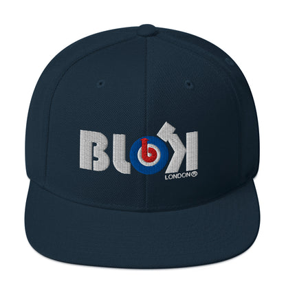 Blok Target - Snapback Hat - White Embroidery - Women's