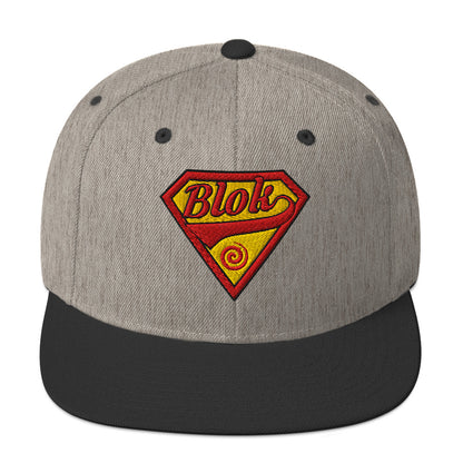 Blok Shield - Snapback Hat - Red & Yellow