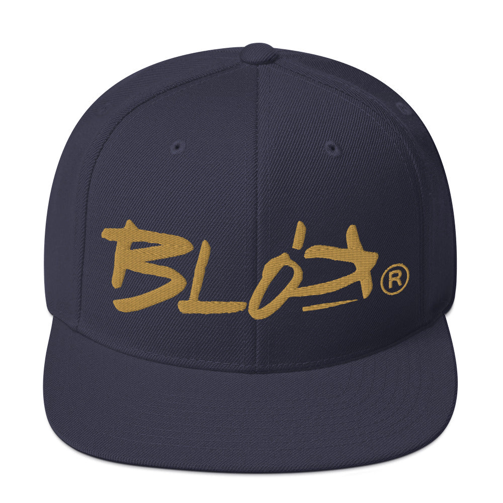 BLOK Underscore - Women's Snapback Hat - Gold Embroidery