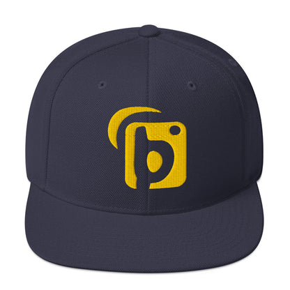 BLOK Original Logo - Women's Snapback Hat - 3D Yellow Embroidery
