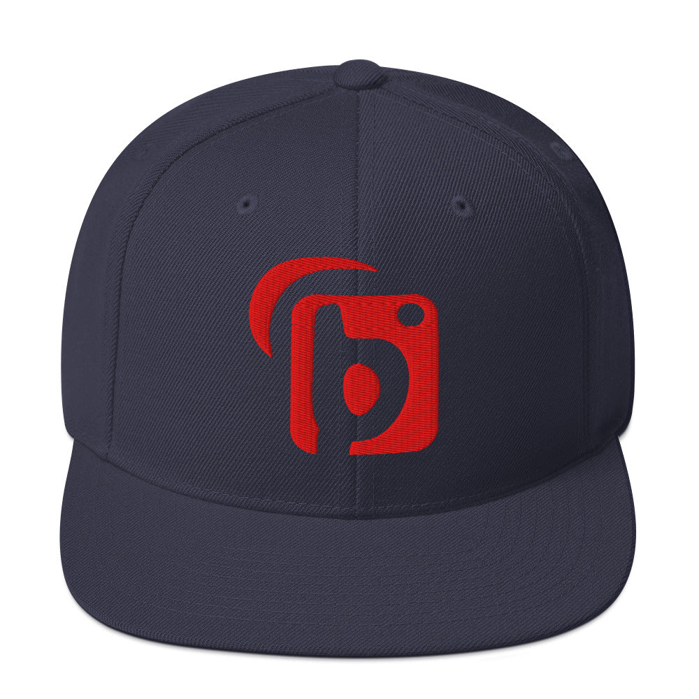 BLOK Original Logo - Women's Snapback Hat - 3D Red Embroidery