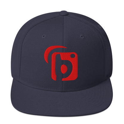 BLOK Original Logo - Women's Snapback Hat - 3D Red Embroidery