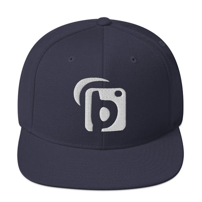 BLOK Original Logo - Women's Snapback Hat - 3D White Embroidery