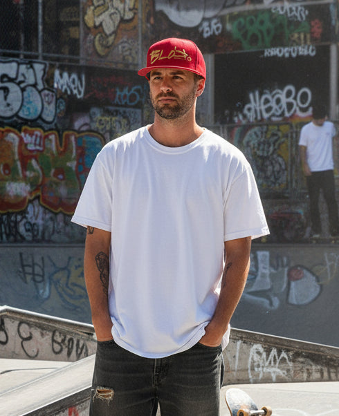 BLOK Defy Gravity - Snapback Hat - Gold Embroidery