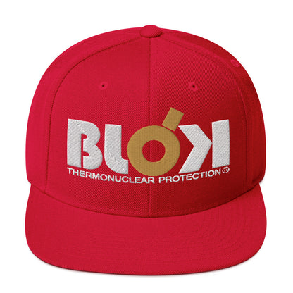 Thermonuclear Protection - Snapback Hat- Gold and White Embroidery - Women's