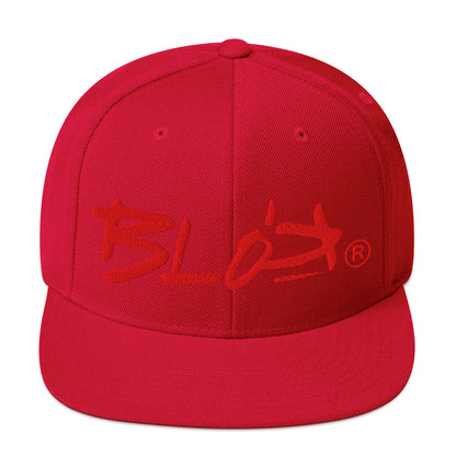 BLOK Underscore - Women's Snapback Hat - Red Embroidery