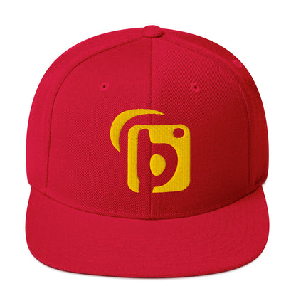 BLOK Original Logo - Women's Snapback Hat - 3D Yellow Embroidery
