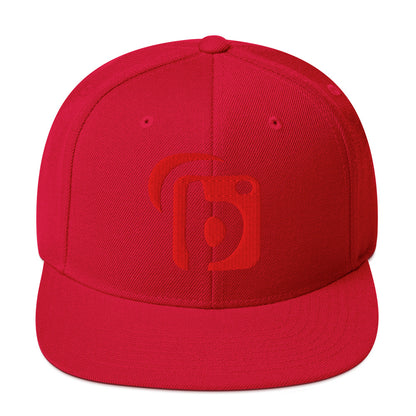 BLOK Original Logo - Women's Snapback Hat - 3D Red Embroidery