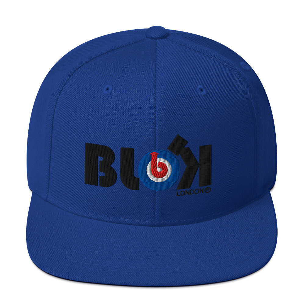 Blok Target - Snapback Hat - Black Embroidery
