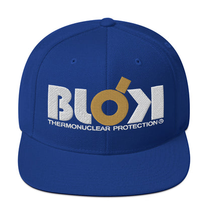 Thermonuclear Protection - Snapback Hat- Gold and White Embroidery - Women's