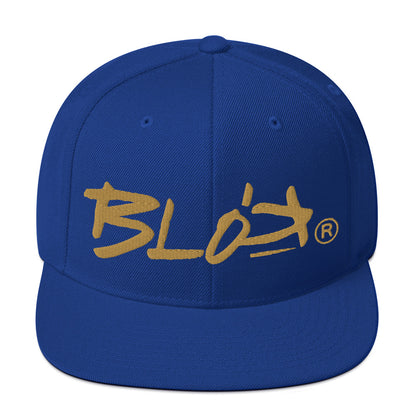 BLOK Underscore - Women's Snapback Hat - Gold Embroidery