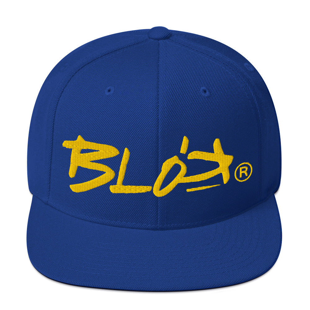 BLOK Underscore - Women's Snapback Hat - Yellow Embroidery