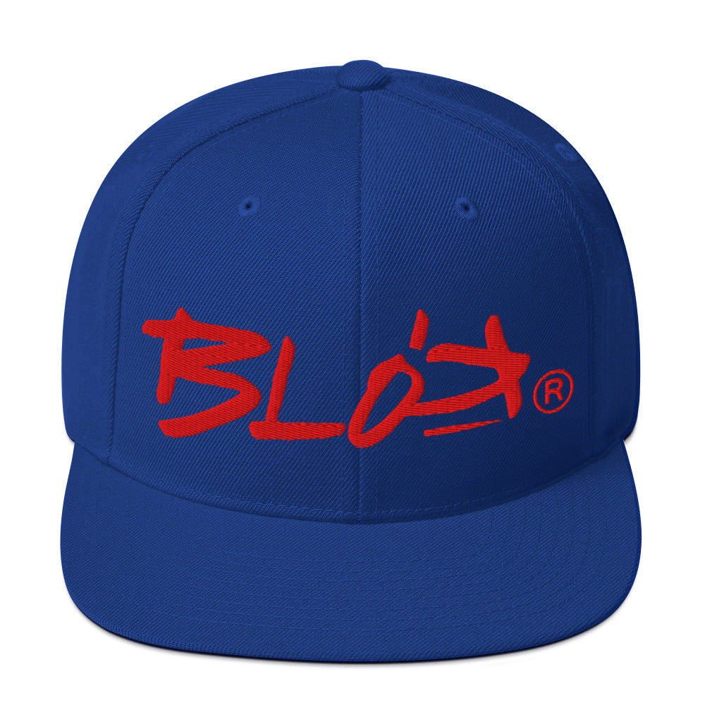 BLOK Underscore - Women's Snapback Hat - Red Embroidery