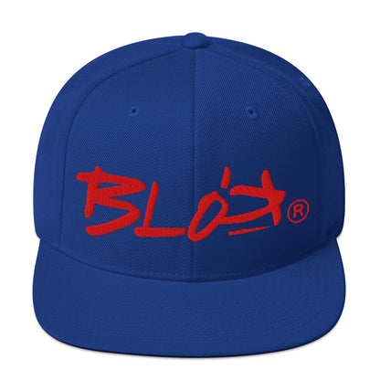 BLOK Underscore - Women's Snapback Hat - Red Embroidery