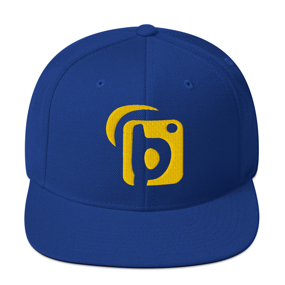 BLOK Original Logo - Women's Snapback Hat - 3D Yellow Embroidery