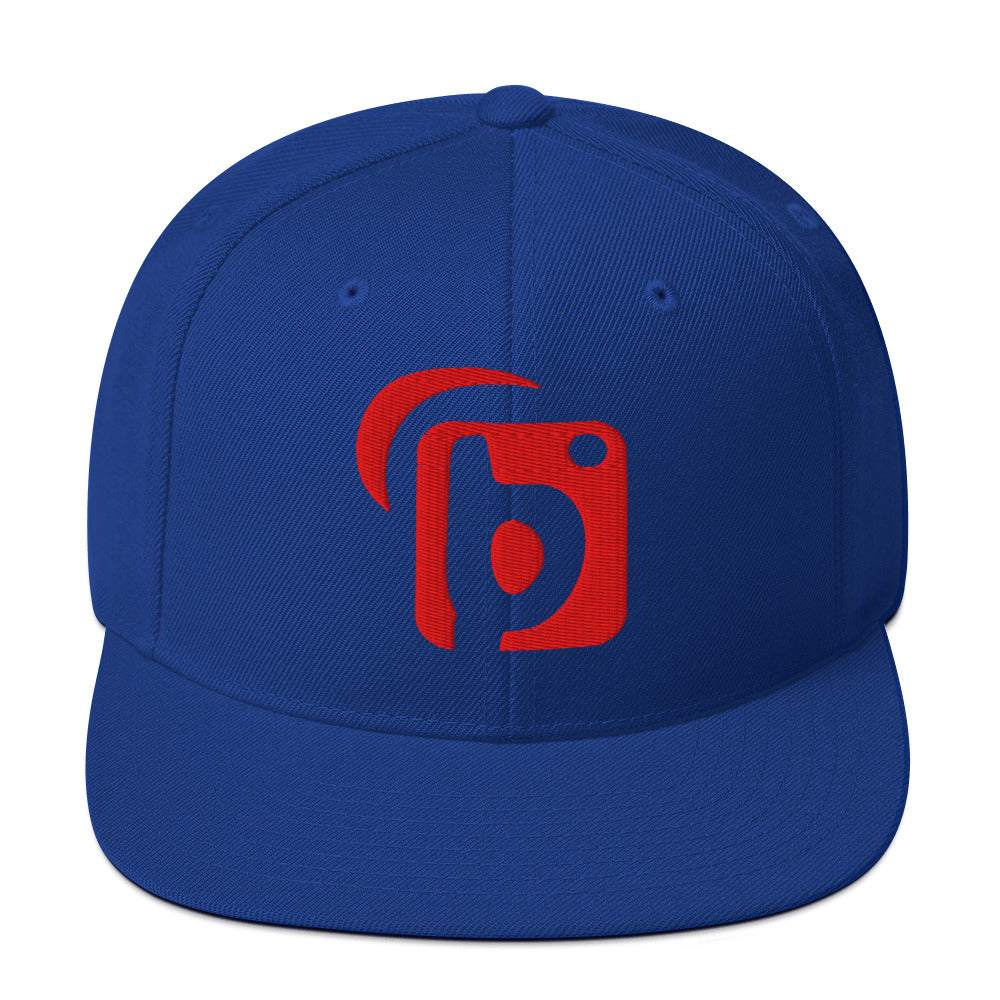 BLOK Original Logo - Women's Snapback Hat - 3D Red Embroidery