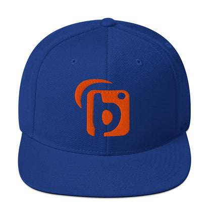 BLOK Original Logo - Women's Snapback Hat - 3D Orange Embroidery