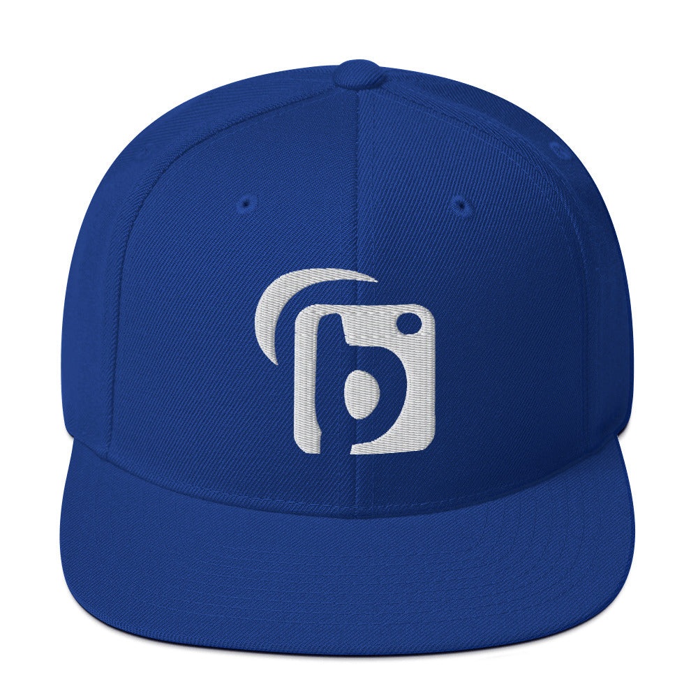 BLOK Original Logo - Women's Snapback Hat - 3D White Embroidery