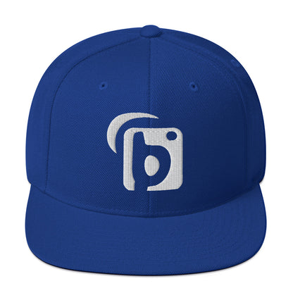 BLOK Original Logo - Women's Snapback Hat - 3D White Embroidery