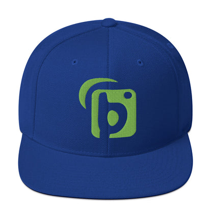 BLOK Original Logo - Women's Snapback Hat - Lime Green 3D Embroidery