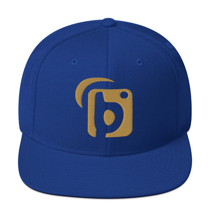 BLOK Original Logo - Women's Snapback Hat - Gold 3D Embroidery
