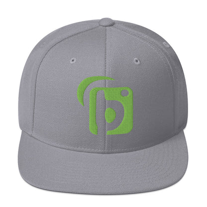 Blok Original Logo - Snapback Hat - Lime Green 3D Embroidery