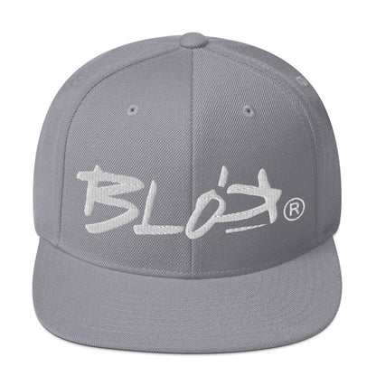 BLOK Underscore - Women's Snapback Hat - White Embroidery