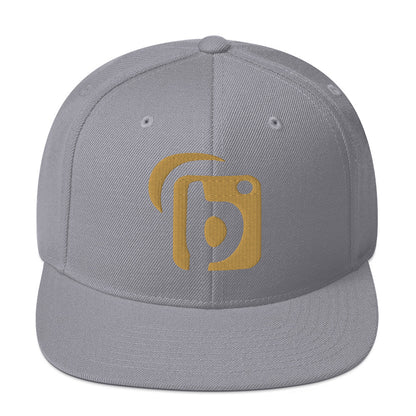 BLOK Original Logo - Women's Snapback Hat - Gold 3D Embroidery