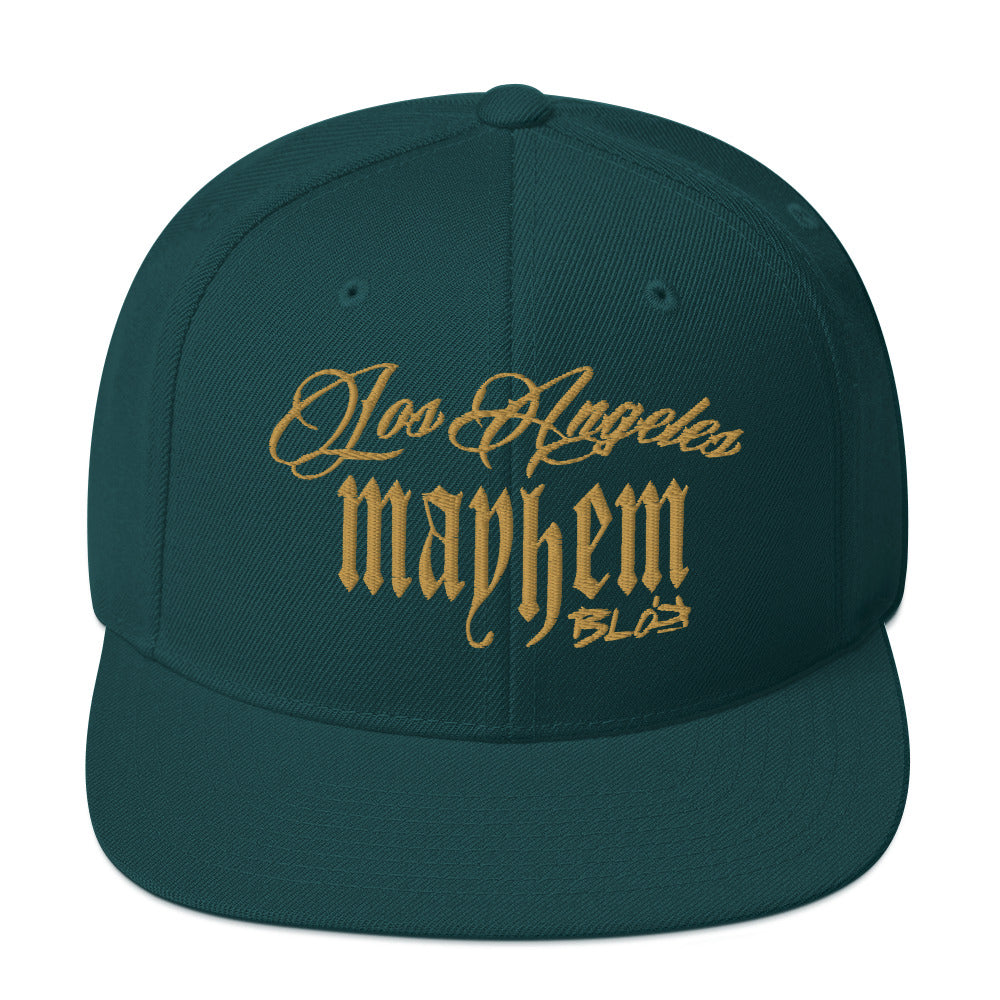 LA Mayhem - Snapback Hat - Gold Embroidery