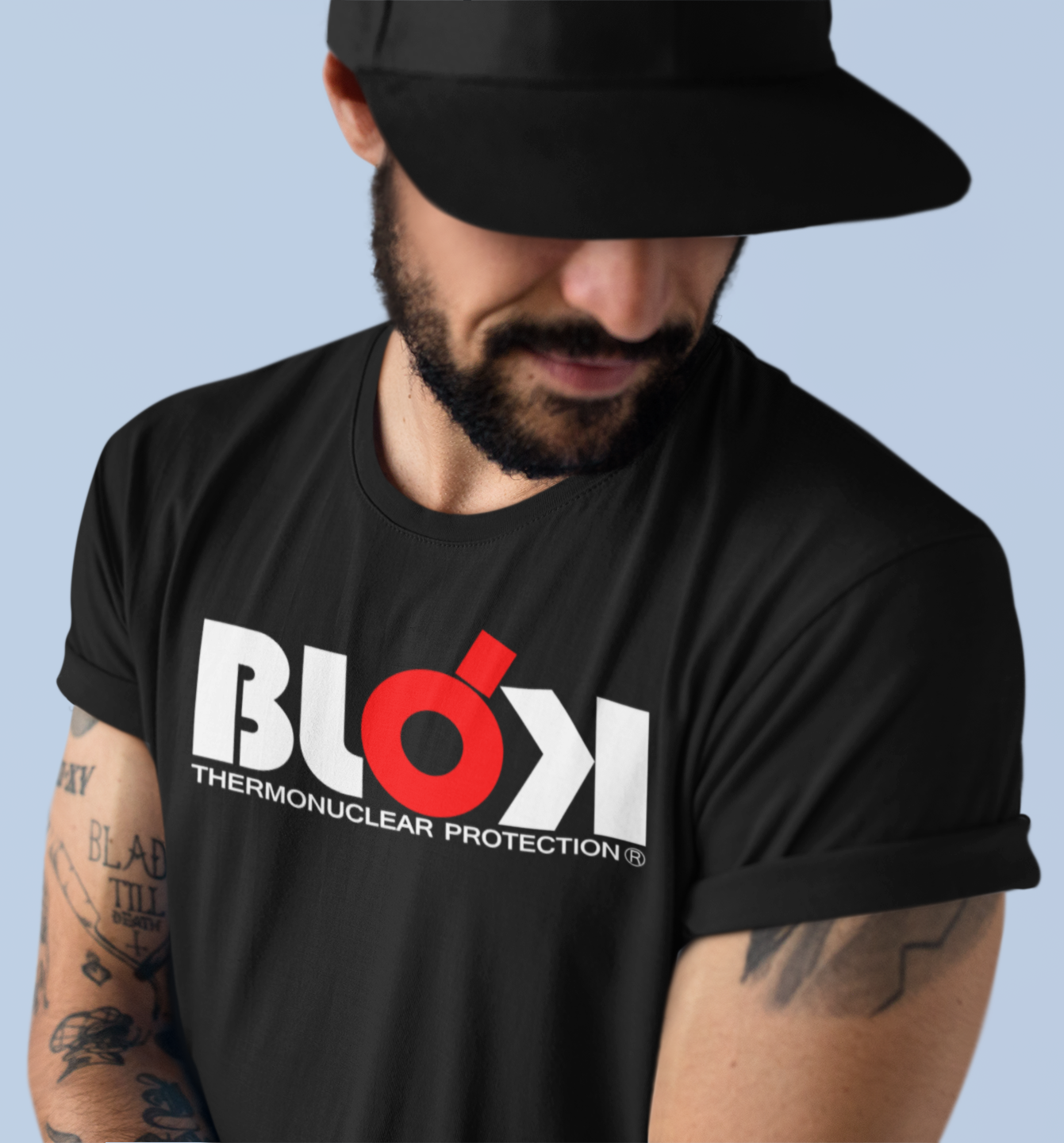 Thermonuclear Protection - Front Print in White & Red - Men's Classic Fit