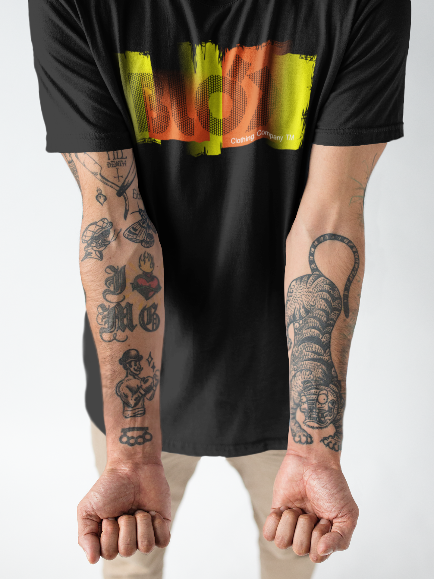 Roller - Front Print in Orange & Yellow - Men's Classic Fit