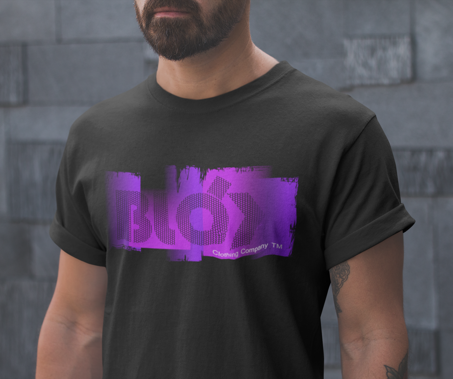 Roller - Front Print in Purple - Men's Loose Fit