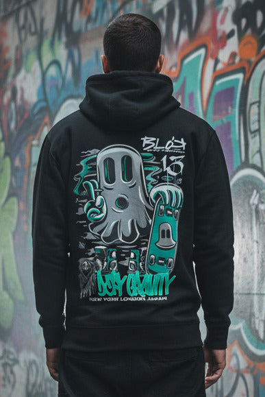 Ghosting - Front & Back Print - Men's Graphic Hoodie