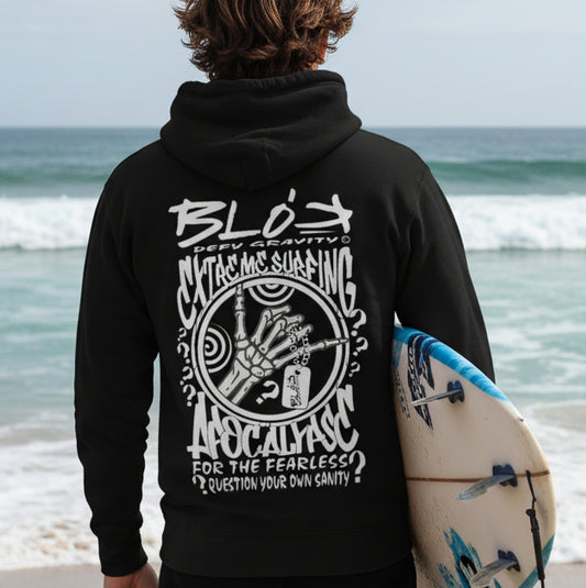 Apocalypse - Front & Back Print in White - Men's Hoodie