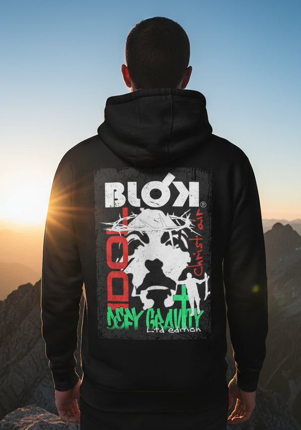 Christ Air - Front & Back Print - White Logo - Men's Hoodie