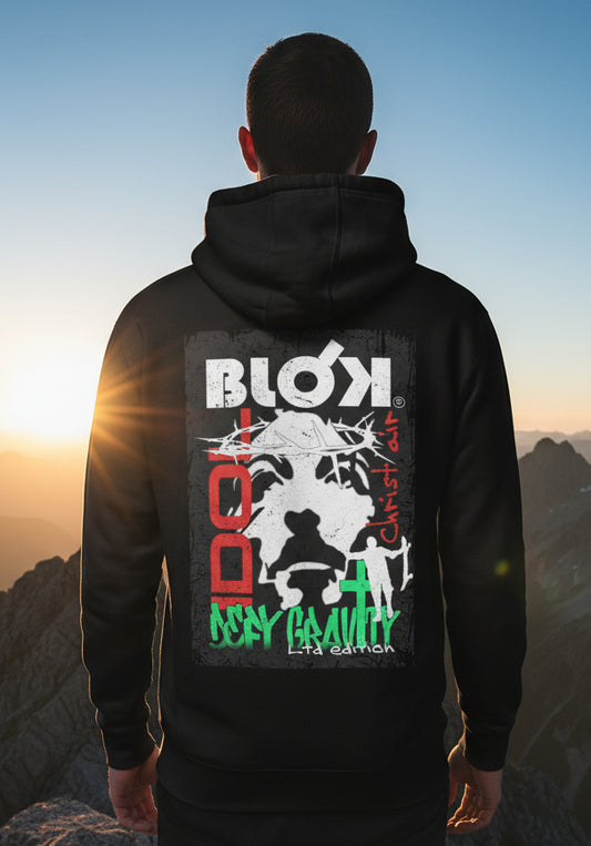 Christ Air - Front & Back Print - White Logo - Men's Hoodie