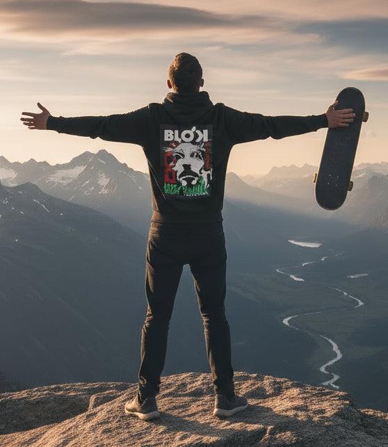 Christ Air - Front & Back Print - White Logo - Men's Hoodie