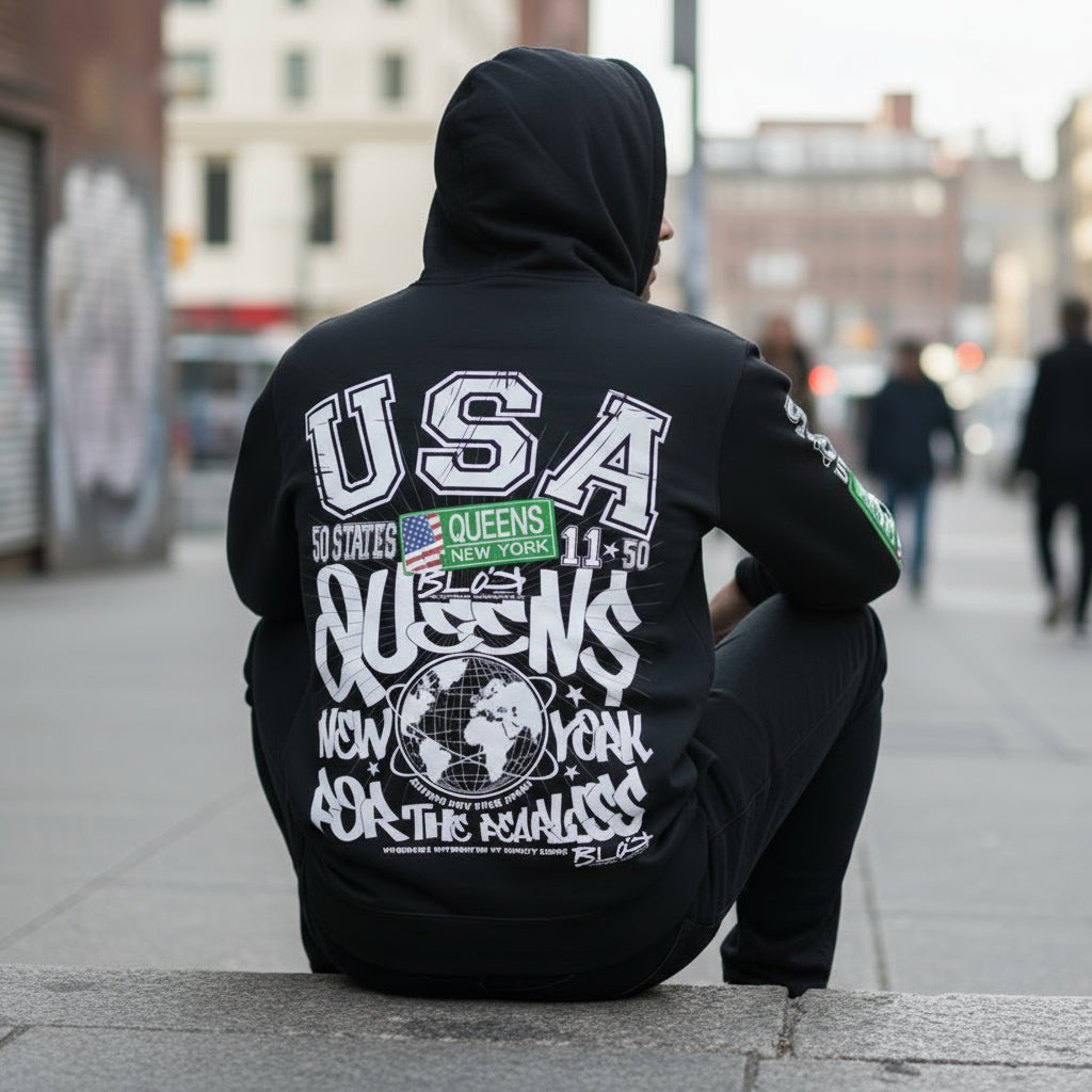 Blok Queens New York 50 States - Premium Hoodie - Men's