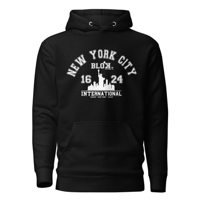 N.Y.C International - with White Print - Women's Hoodie