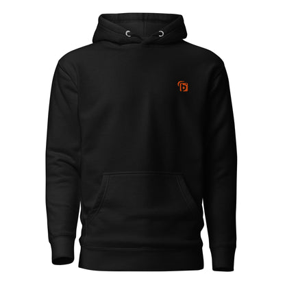 Original Logo - in Orange Embroidery - Women's Hoodie