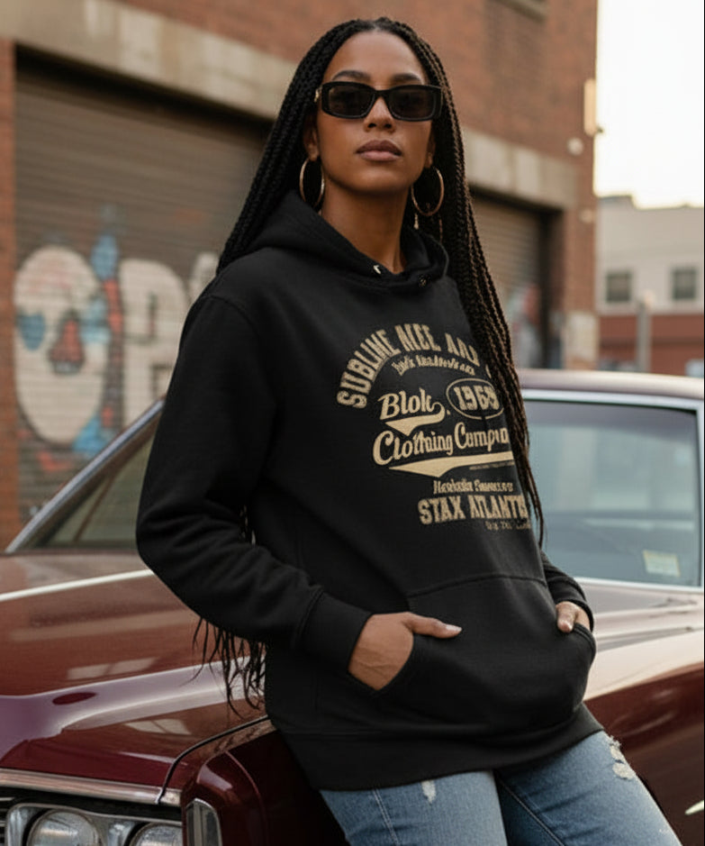 BLOK Sublime Soul - Gold Front Graphic Print Women's Hoodie