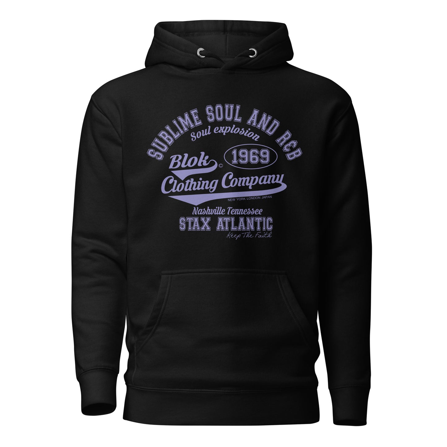 BLOK Sublime Soul - Purple Front Graphic Print Women's Hoodie