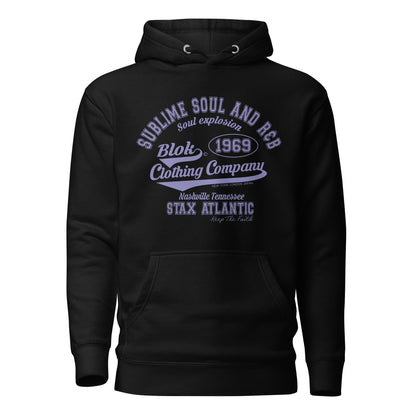 BLOK Sublime Soul - Purple Front Graphic Print Women's Hoodie