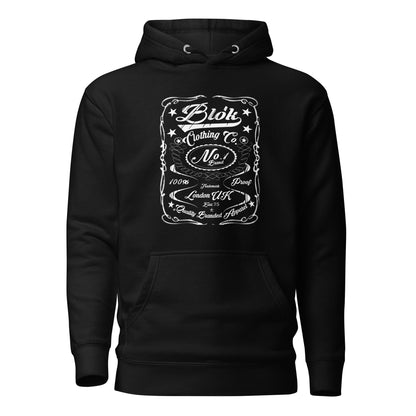 BLOK Retro Cursive Style - White Front Graphic Print Women's Hoodie