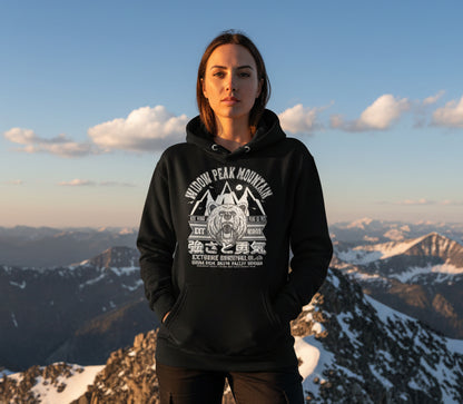 BLOK Widow Peak - White Front Graphic Print Women's Hoodie