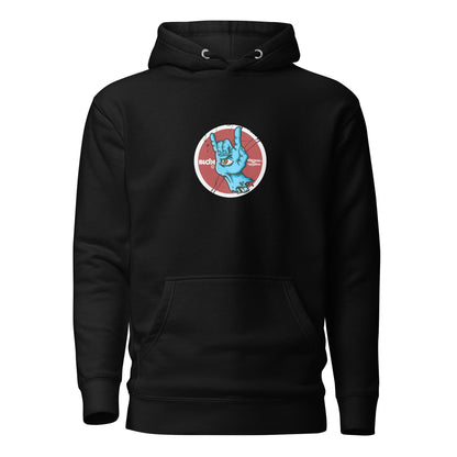 Blok Vision - Front & Back Print - in Red & Blue - Men's Hoodie